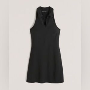 Abercrombie black traveler polo mini dress small petite